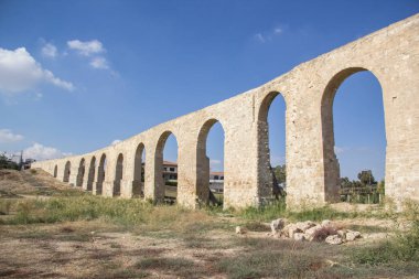 Larnaca, Kıbrıs için su kemeri güzel görünümü