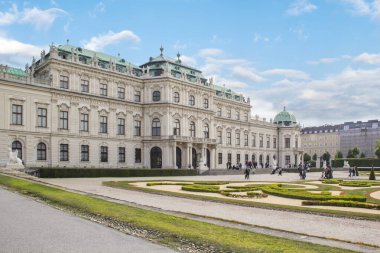 Avusturya, Viyana 'daki Belvedere Sarayı' nın güzel manzarası