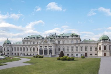 Avusturya, Viyana 'daki Belvedere Sarayı' nın güzel manzarası