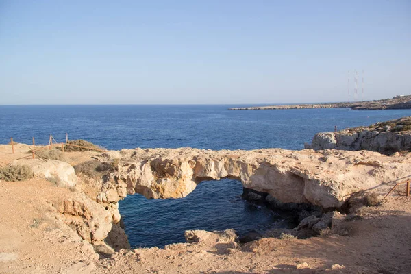 Прекрасний Вигляд Морських Печер Напа Кіпр — стокове фото