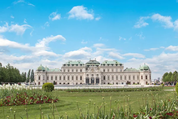 奥地利维也纳Belvedere宫的美丽景色 — 图库照片