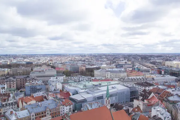 Вид Центр Города Реки Даугавы Риге Латвия — стоковое фото