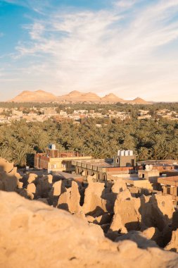 Siwa, Mısır 'daki eski Siwa vahasının güzel manzarası.