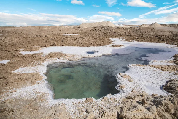 Siwa Oasis, Mısır 'daki Salt Plains ve Lakes' in güzel manzarası