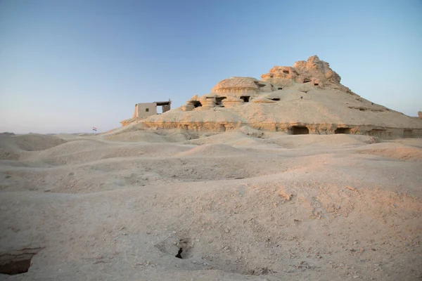 Pemandangan Indah Gebel Mawta Oasis Siwa Mesir Stok Gambar