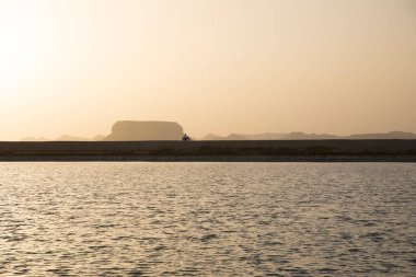 Siwa Oasis, Mısır 'daki Fatnas Adası' nın güzel manzarası