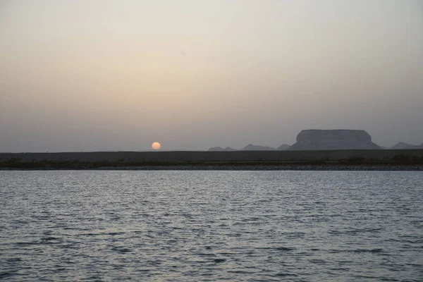 Siwa Oasis, Mısır 'daki Fatnas Adası' nın güzel manzarası