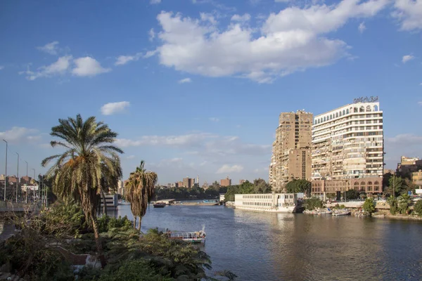 Красивый Вид Набережную Нила Каире Египет — стоковое фото