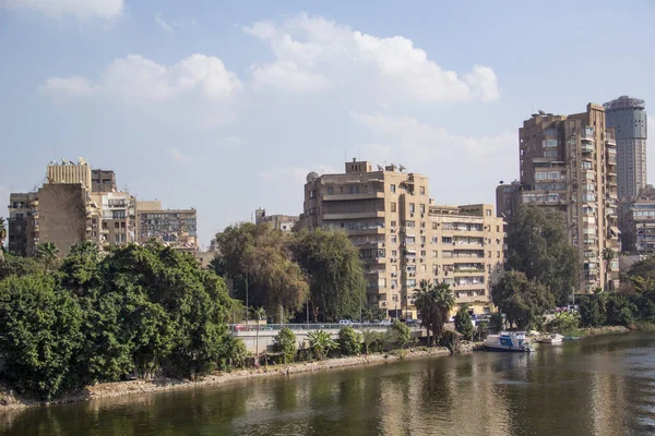 Bela Vista Aterro Nilo Cairo Egito — Fotografia de Stock