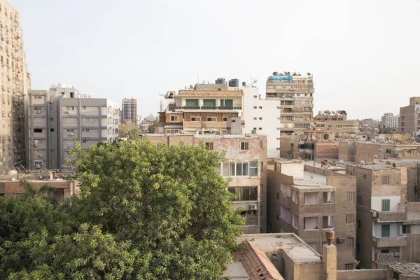 stock image View of a busy street in the Agouza district of downtown Cairo in Cairo, Egypt