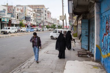 IBB, YEmen - 21 Aralık: 21 Aralık 2014 'te Yemen, Ibb' de sokak manzarası