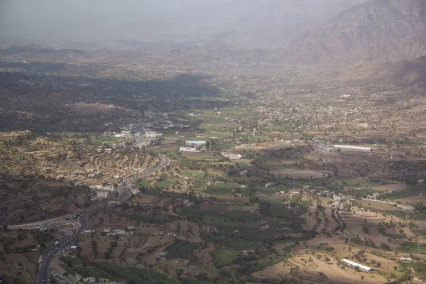 stock image Nice view of the mountain streamers and terraces in Yemen