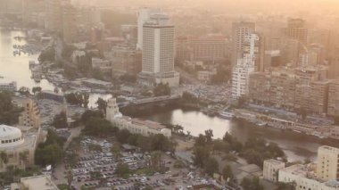 Kahire Kulesi, Mısır 'dan Kahire şehir merkezinin güzel manzarası.