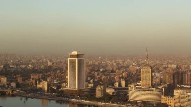 Kahire Kulesi, Mısır 'dan Kahire' nin merkezinin güzel manzarası.