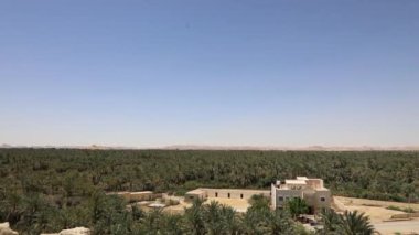 Gebel al-Mawta ve Siwa Oasis şehrinin güzel manzarası, Mısır