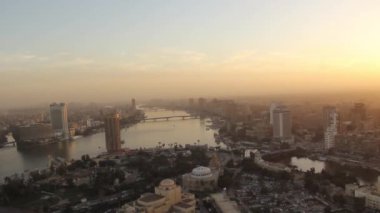 Kahire Kulesi, Mısır 'dan Kahire' nin merkezinin güzel manzarası.