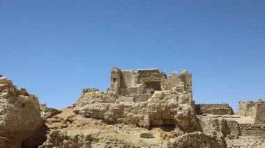 Siwa Oasis, Mısır 'daki Kahin Tapınağı' nın güzel manzarası