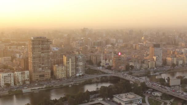 Beautiful View Center Cairo Cairo Tower Cairo Egypt — Stock Video