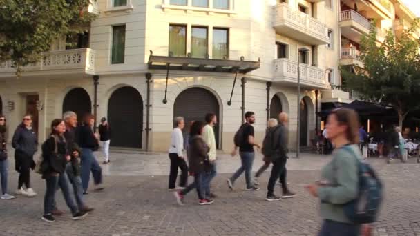 Vida Las Calles Atenas — Vídeo de stock