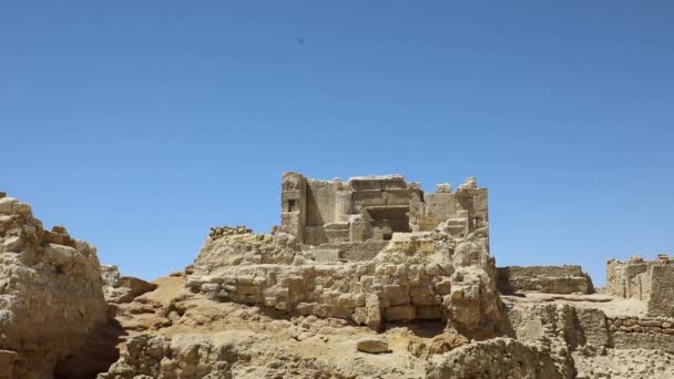 Vacker Utsikt Över Orakeltemplet Siwa Oasis Egypten — Stockvideo