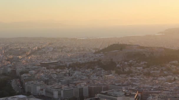 Beautiful View Athens Landscape Greece — Stock Video