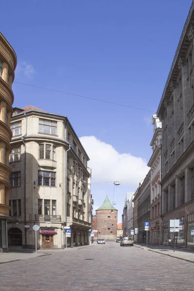 Riga Lettland Mai Schöne Aussicht Auf Die Innenstadt Von Riga — Stockfoto