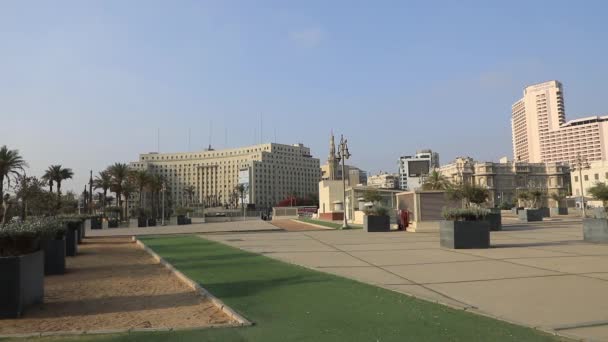 カイロ エジプト 2021年12月29日 エジプト カイロのタハリール広場ビュー — ストック動画