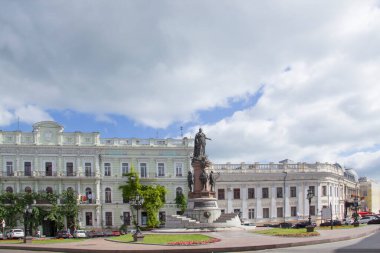 Odessa 'nın sembolü - Ukrayna, Odessa' da Büyük Katerina 'nın bronz anıtı.