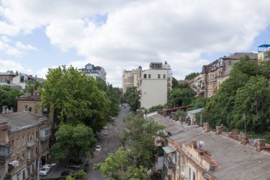 Odesa, Ukrayna 'da güzel bir cadde manzarası