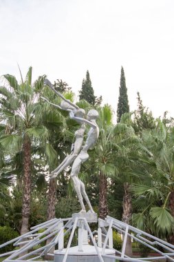 Türkiye 'nin Kemer kentindeki ünlü anıtın güzel manzarası