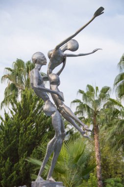 Türkiye 'nin Kemer kentindeki ünlü anıtın güzel manzarası