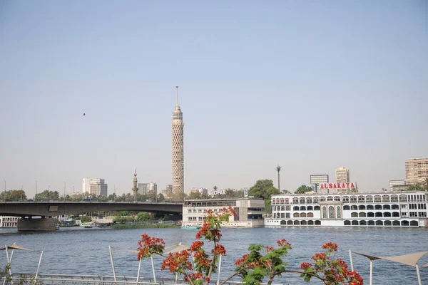 Bela Vista Dos Edifícios Beira Mar Cairo Egito — Fotografia de Stock