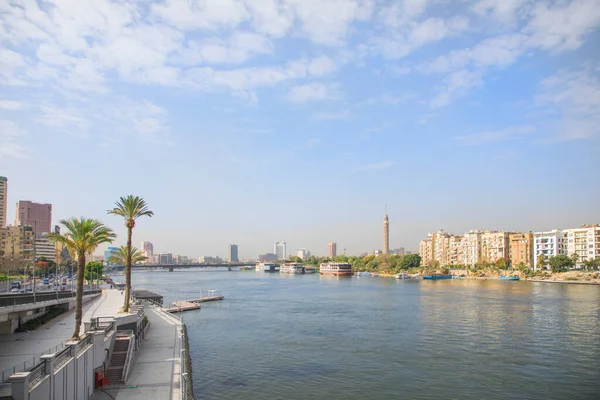 Красивый Вид Здания Набережной Каире Египет — стоковое фото