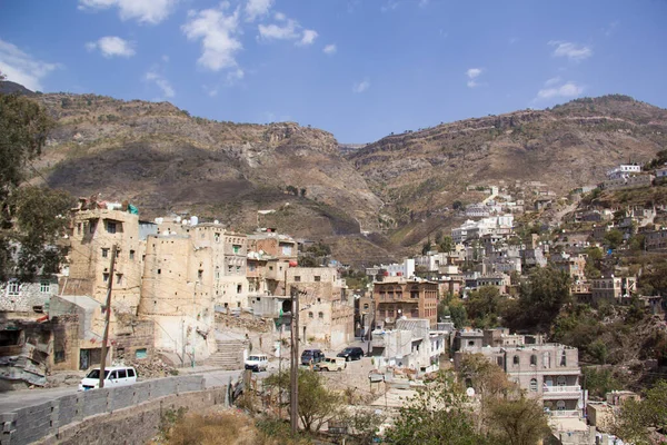 stock image Beautiful view of the typical architecture of Yemen in Jibla, Yemen