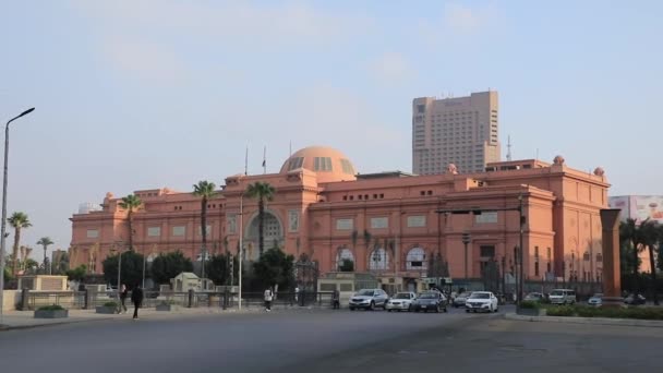 Muzeum Egipskie Kairze Egipt — Wideo stockowe