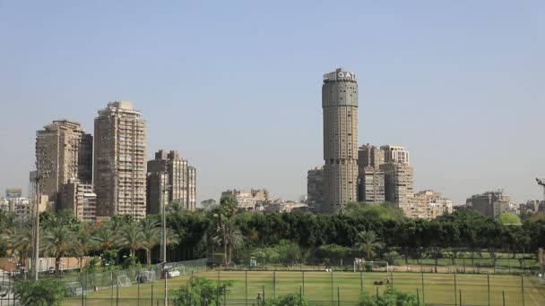 Piękny Widok Centrum Kairu Wyspy Zamalek Kairze Egipt — Wideo stockowe