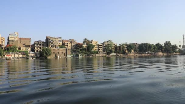 Mısır Kahire Rıhtımdaki Binaların Güzel Manzarası — Stok video