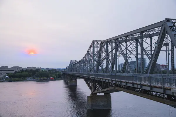 Bella Vista Sul Ponte Alexandra Ottawa Canada — Foto Stock