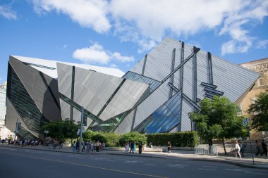 Toronto, Kanada 'daki Royal Ontario Müzesi' nin güzel manzarası