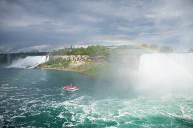 Kanada 'daki güzel Niagara Şelalesi manzarası