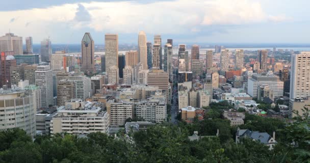 Hermosa Vista Montreal Canadá — Vídeos de Stock