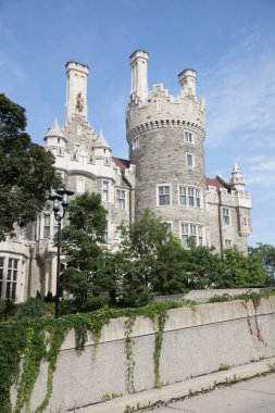 Toronto, Kanada 'daki Casa Loma şatosunun güzel manzarası