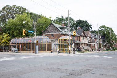 Toronto, Kanada 'daki evlerin güzel manzarası