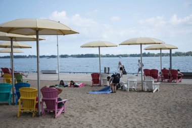 Toronto 'nun Toronto, Kanada' daki sahil manzarası çok güzel.