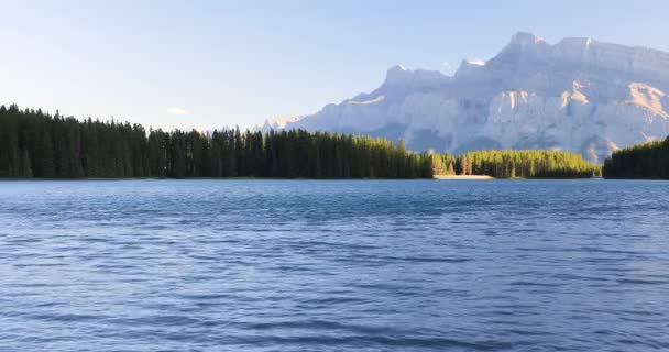 Bela Vista Two Jake Lake Banff National Park Canadá — Vídeo de Stock