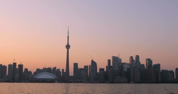 Kanada Toronto Daki Rogers Center Tower Güzel Manzarası — Stok video
