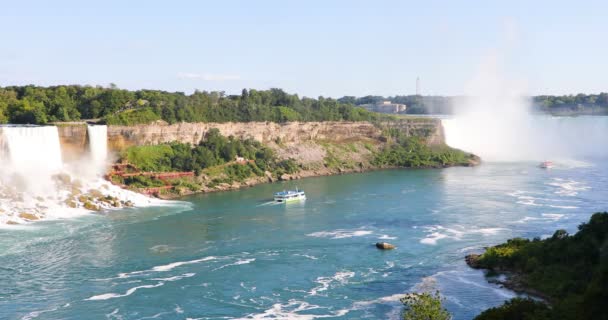 Bella Vista Sulle Cascate Del Niagara Canada — Video Stock