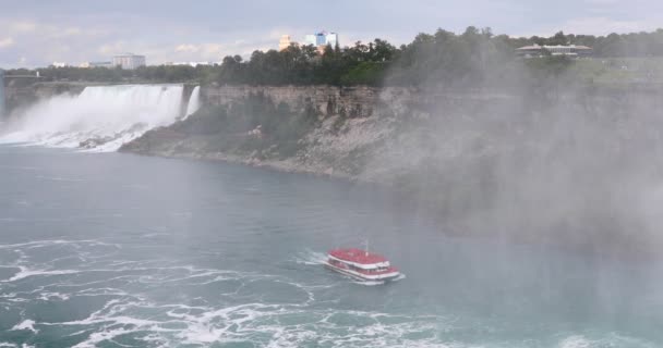 加拿大尼亚加拉瀑布的美丽景色 — 图库视频影像