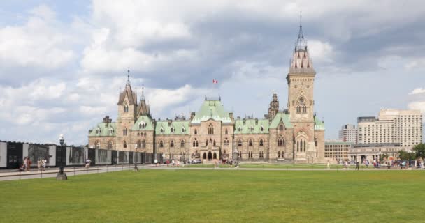 Hermosa Vista Parliament Hill Centro Ottawa Canadá — Vídeos de Stock