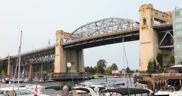 Міст Беррард Стріт Ванкувері Канада — стокове відео